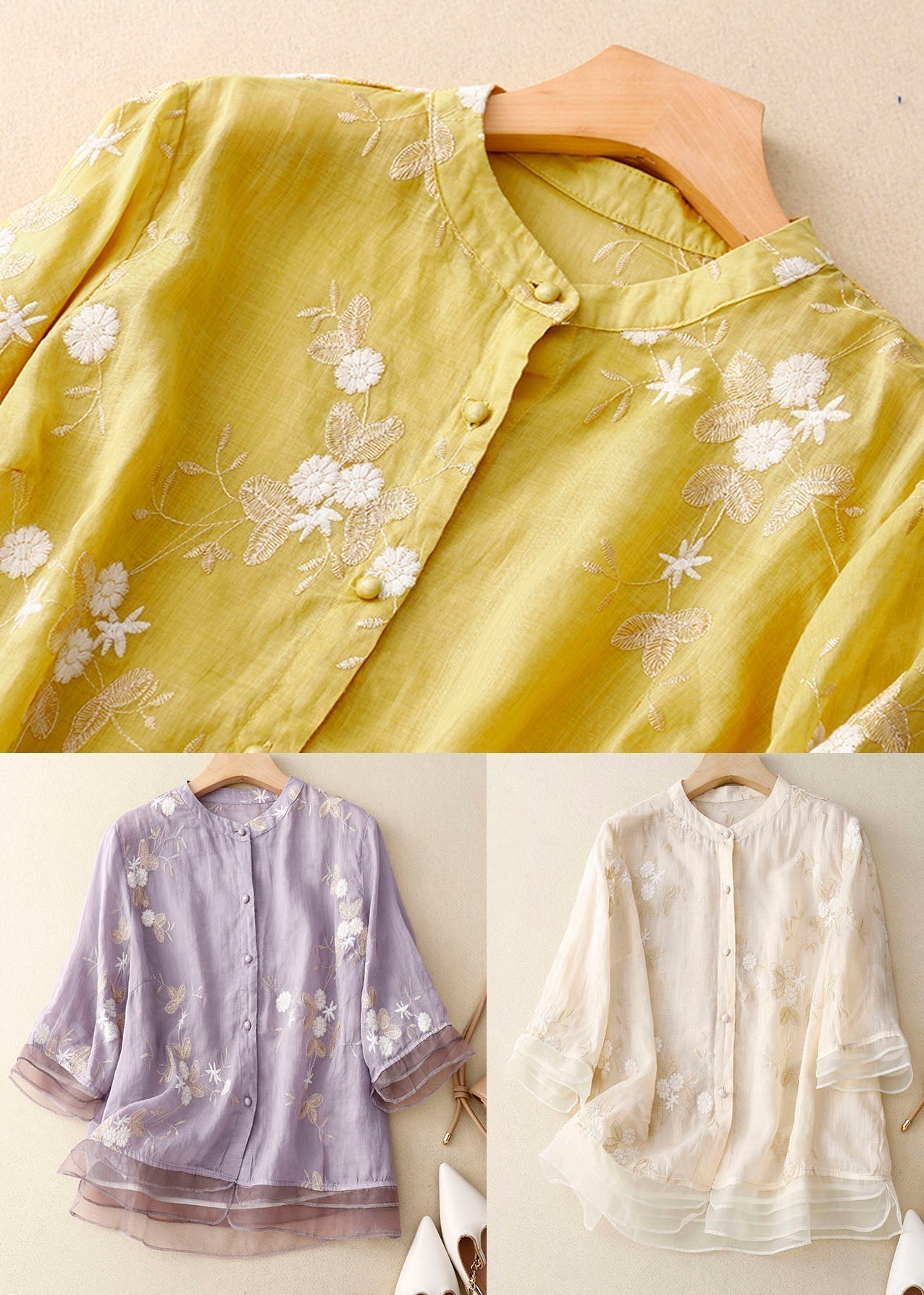 Elisette™ | Classic Embroidered Blouse (Almost Sold Out)