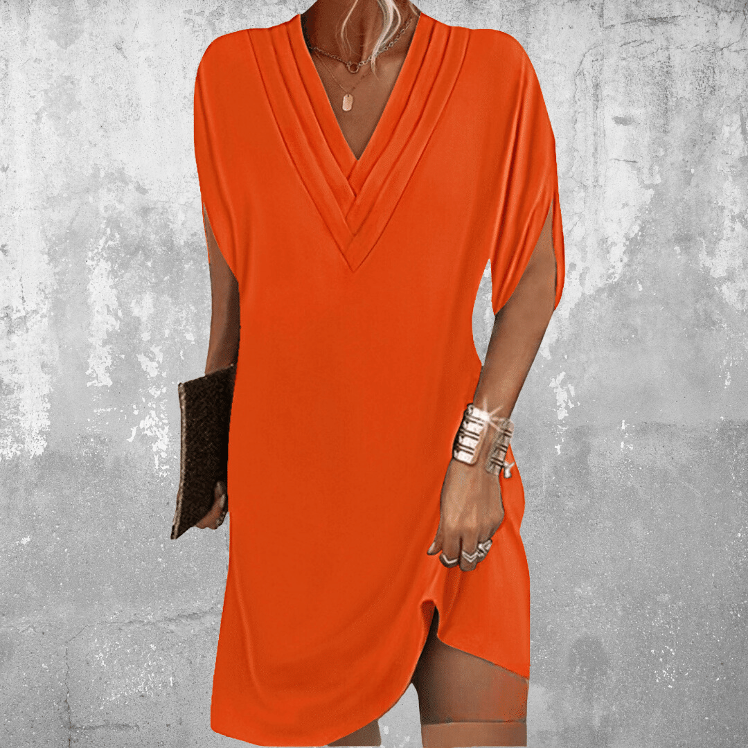 Amelita™ | Elegant V-Neck Casual Dress (Almost Sold Out)