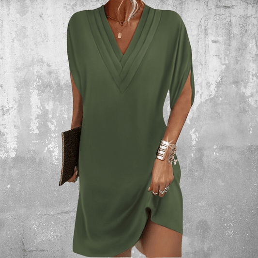 Amelita™ | Elegant V-Neck Casual Dress (Almost Sold Out)