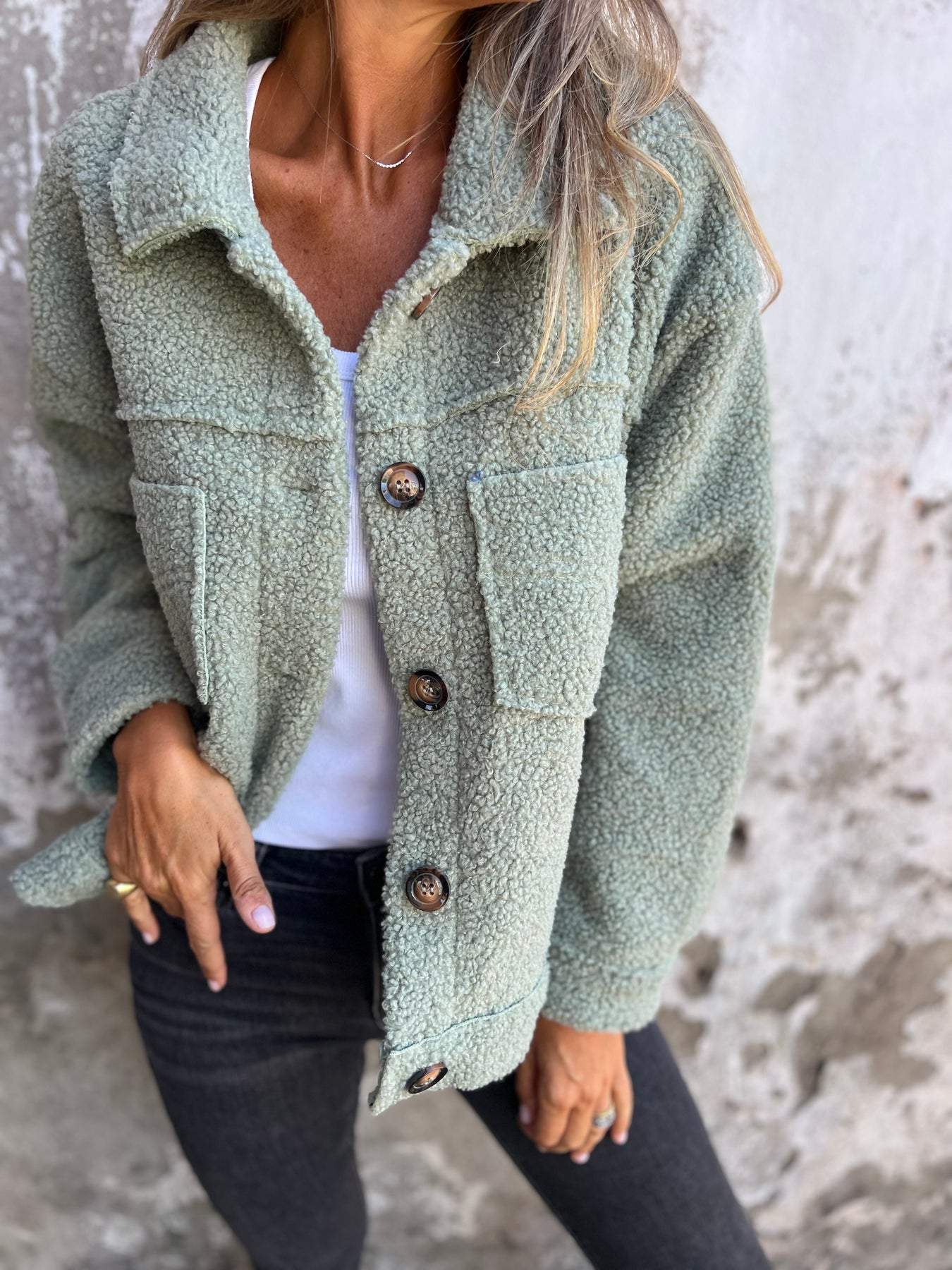 Ubreya™ | Premium Soft-Touch Button-Up Jacket