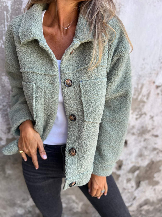 Ubreya™ | Premium Soft-Touch Button-Up Jacket