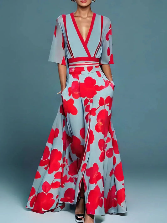 Jaelle™  | Elegant Floral Maxi Dress (Almost Sold Out)